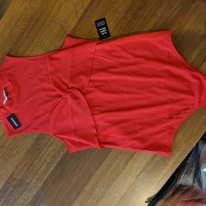 Express Red bodysuit with bow